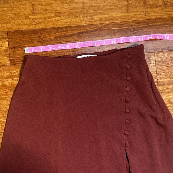 Abercrombie & Fitch Button Midaxi Skirt Rust Color Size Small - Picture 3 of 7